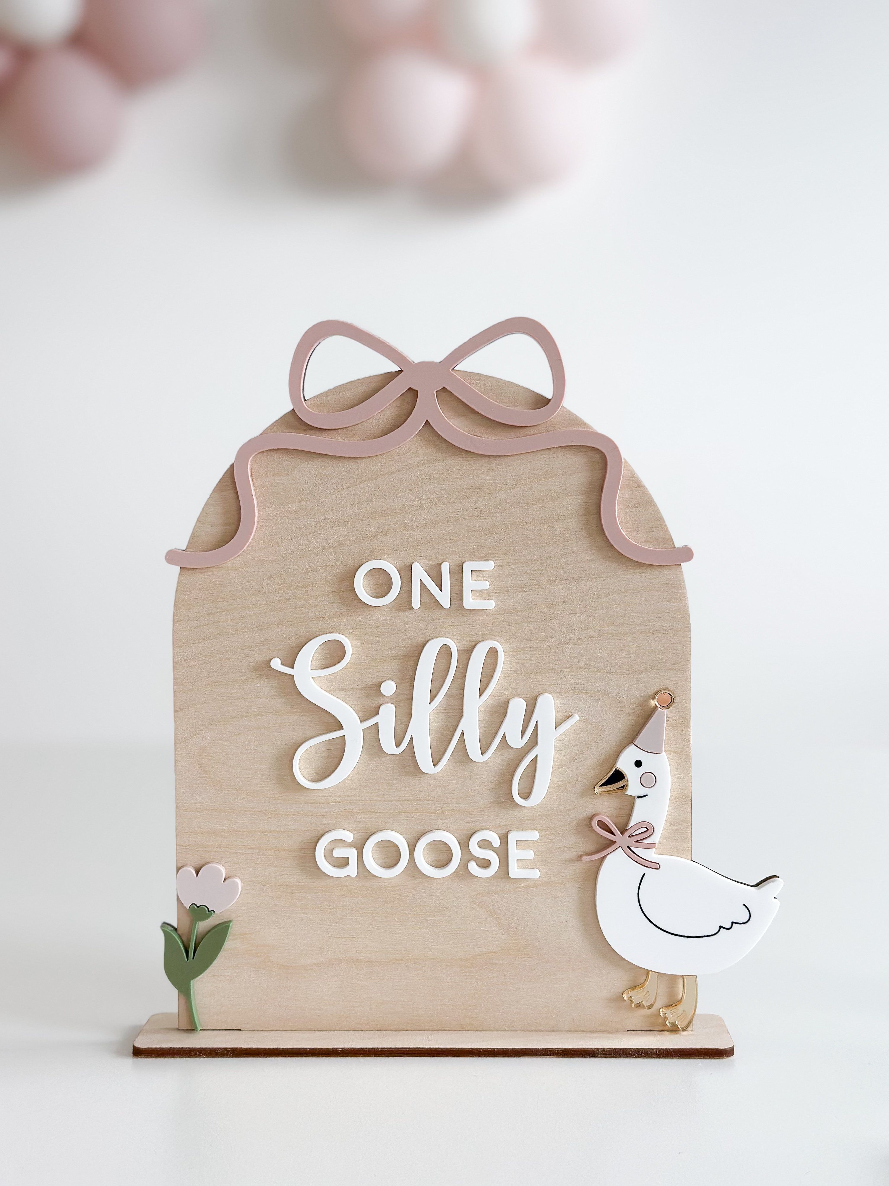 One Silly Goose Birthday Sign