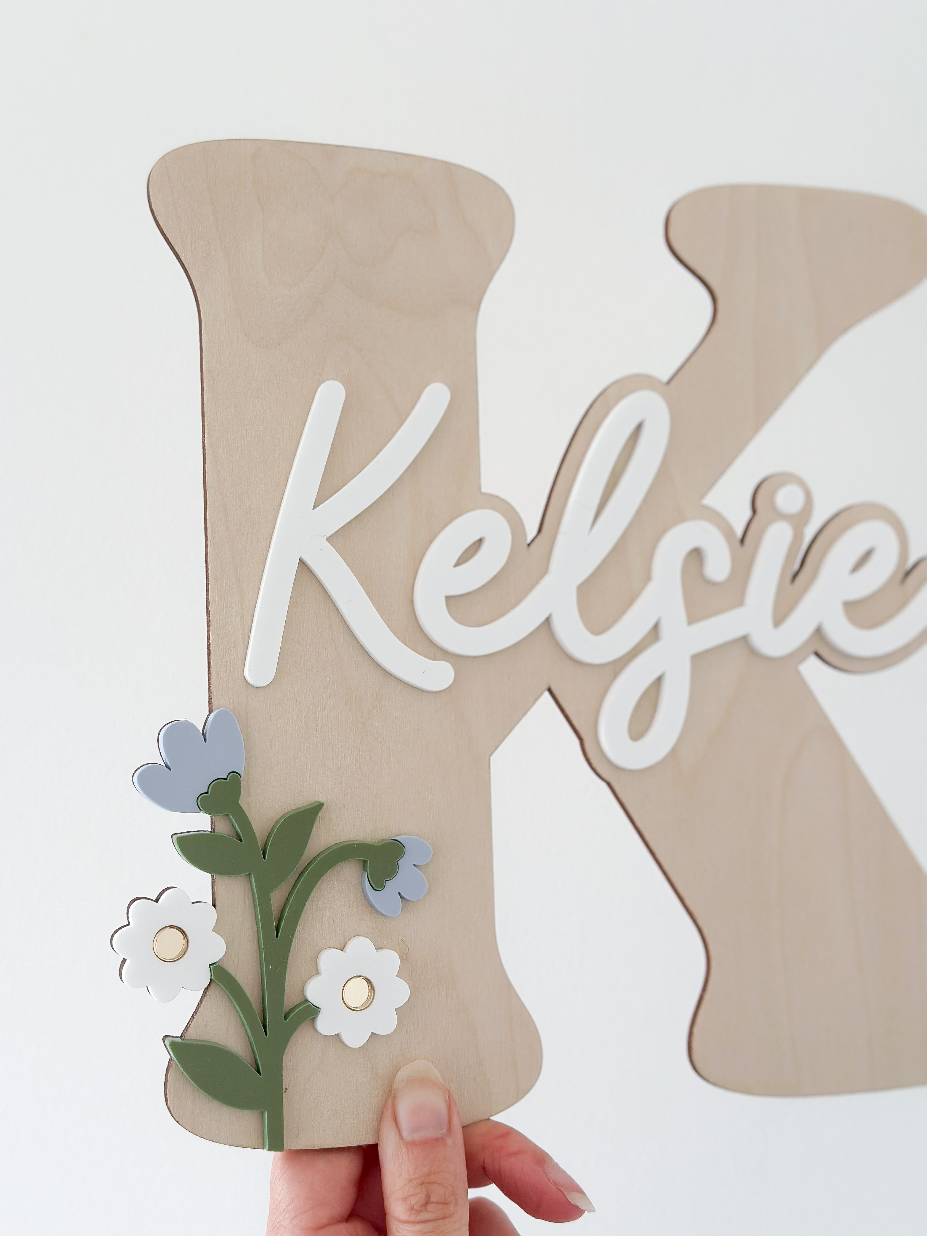 Floral Initial Name Sign image 6