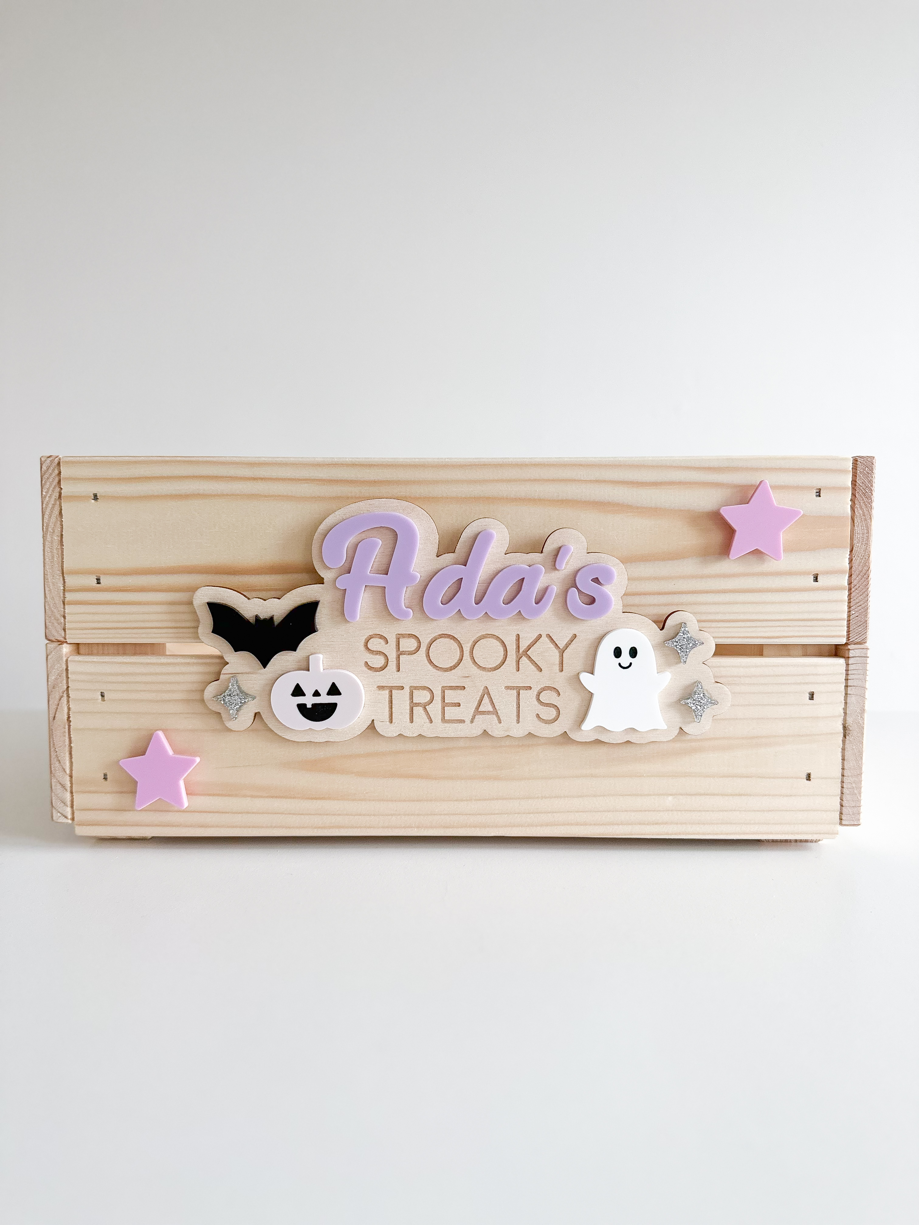 Interchangeable Personalised Halloween Crate image 5
