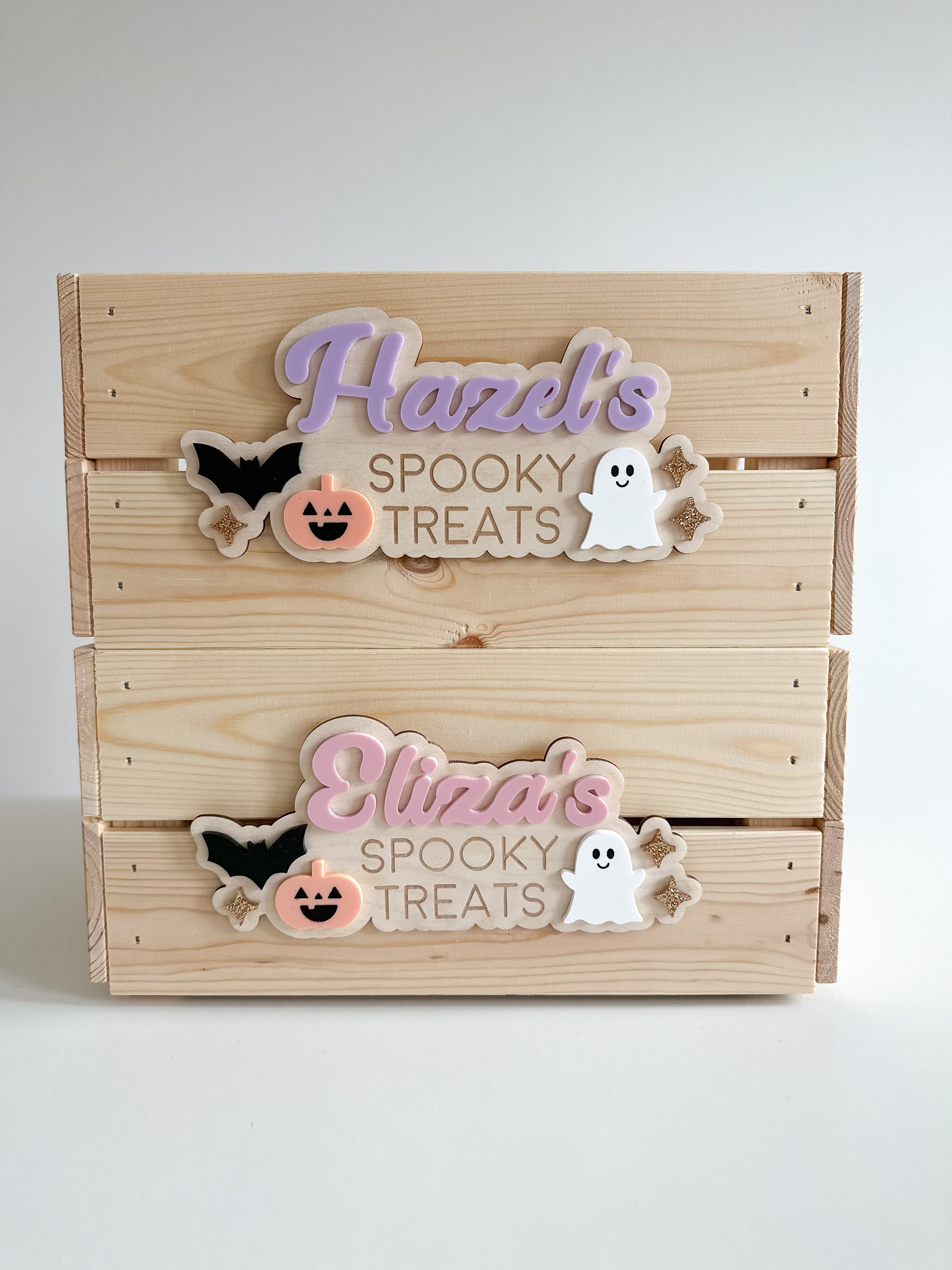 Interchangeable Personalised Halloween Crate image 8