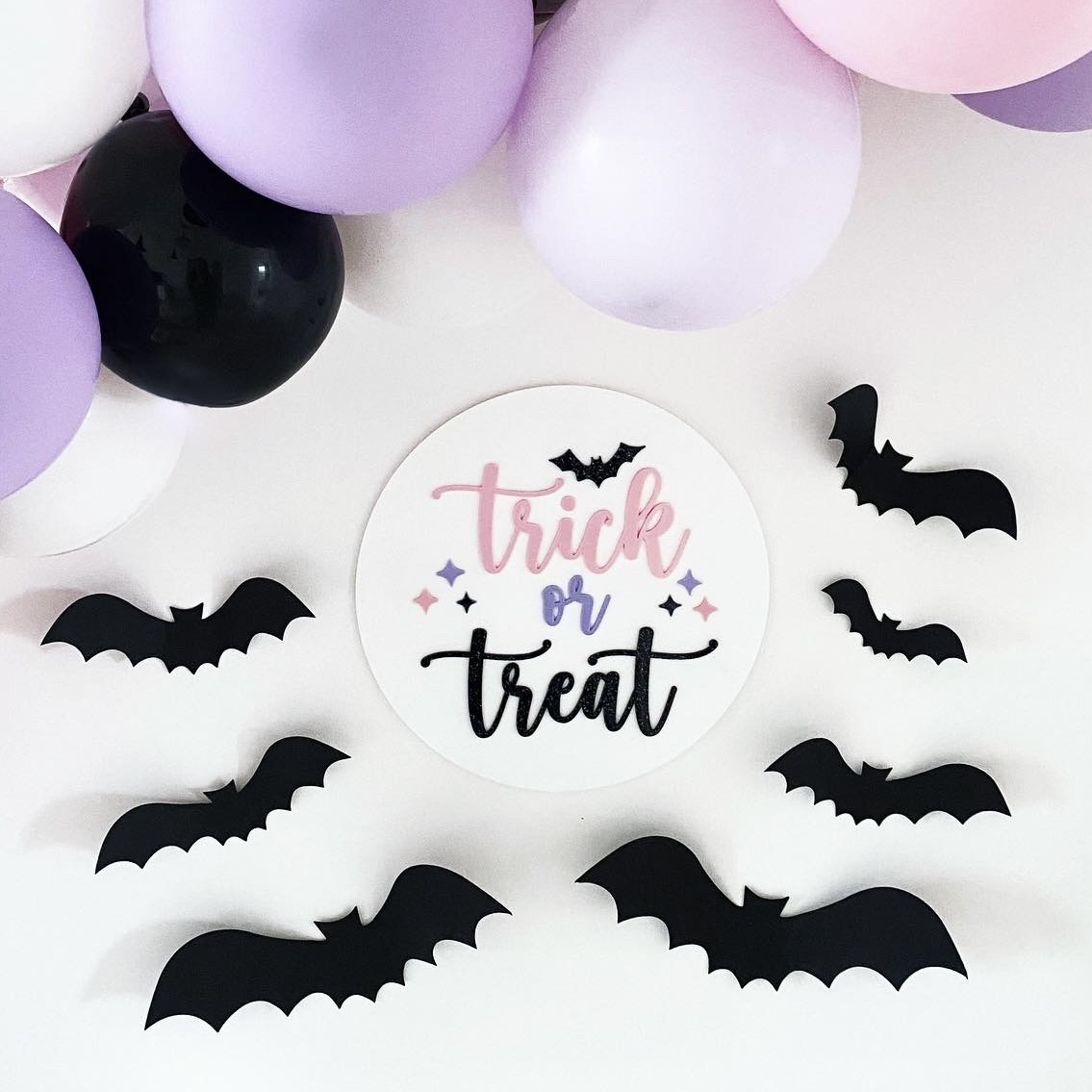 Trick or Treat Large Pastel Halloween Wall Sign