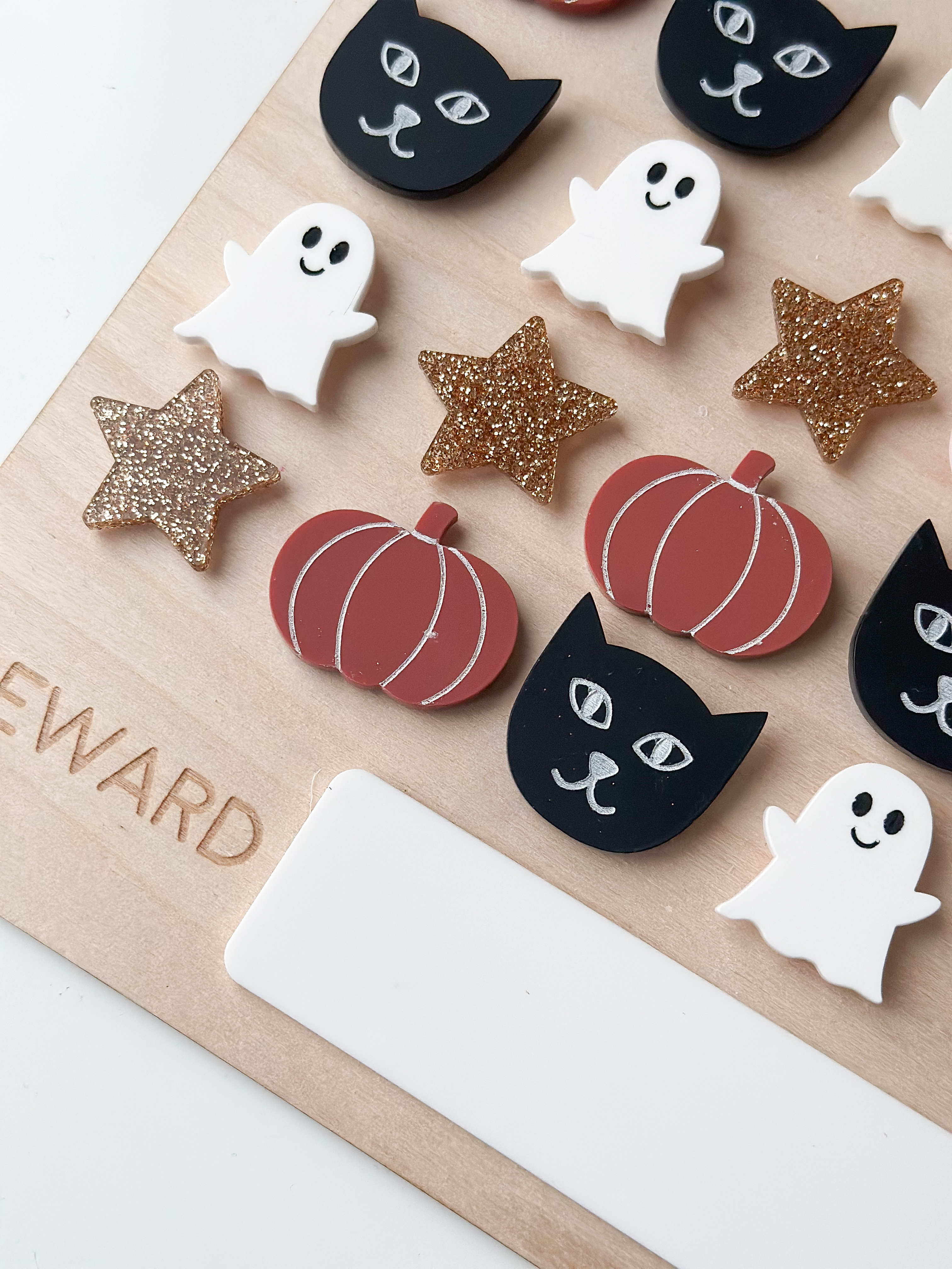 Personalised Halloween Interchangeable Tik Tak Toe/ Knots & Crosses game image 11