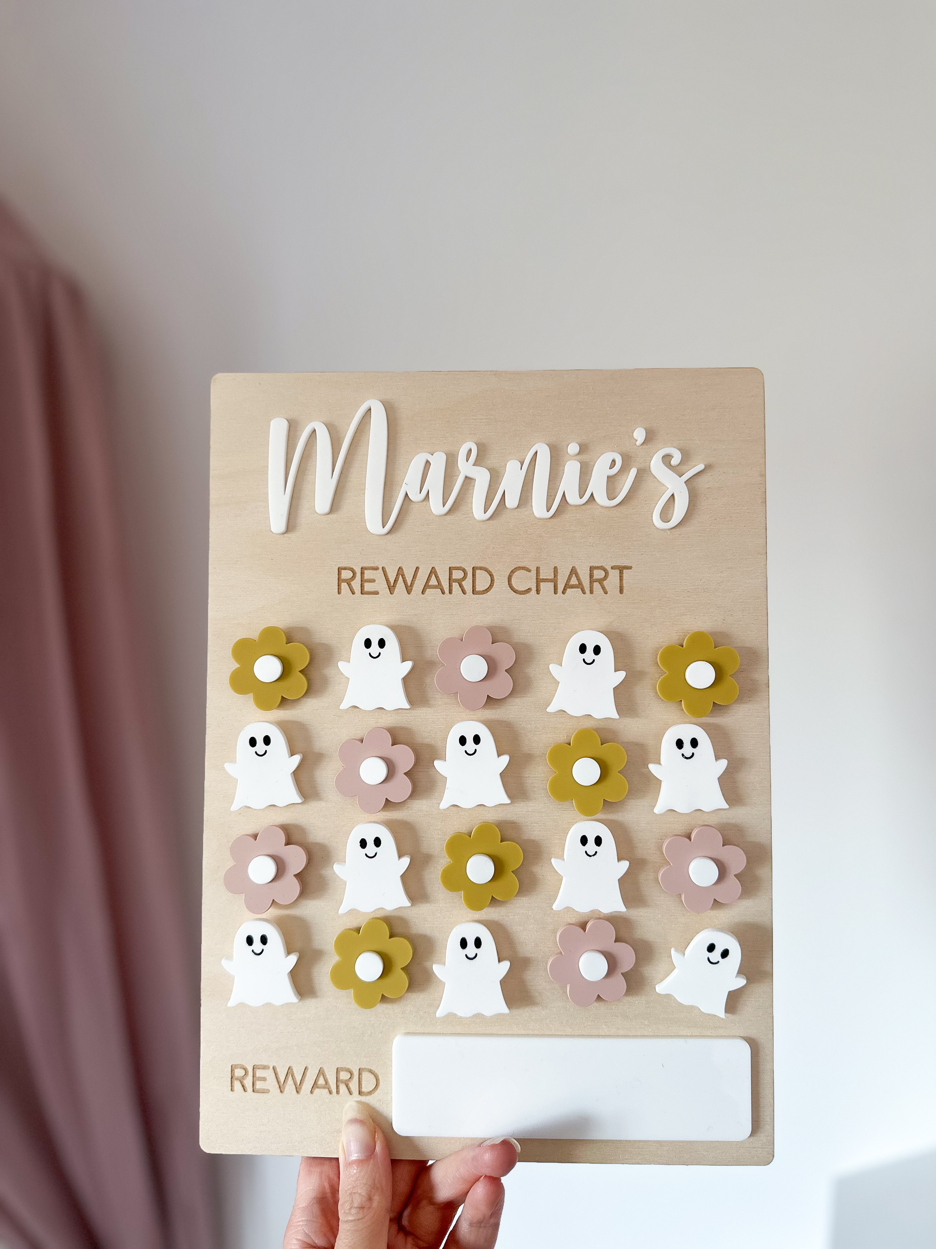 Personalised Interchangeable Halloween Reward Chart alternate view
