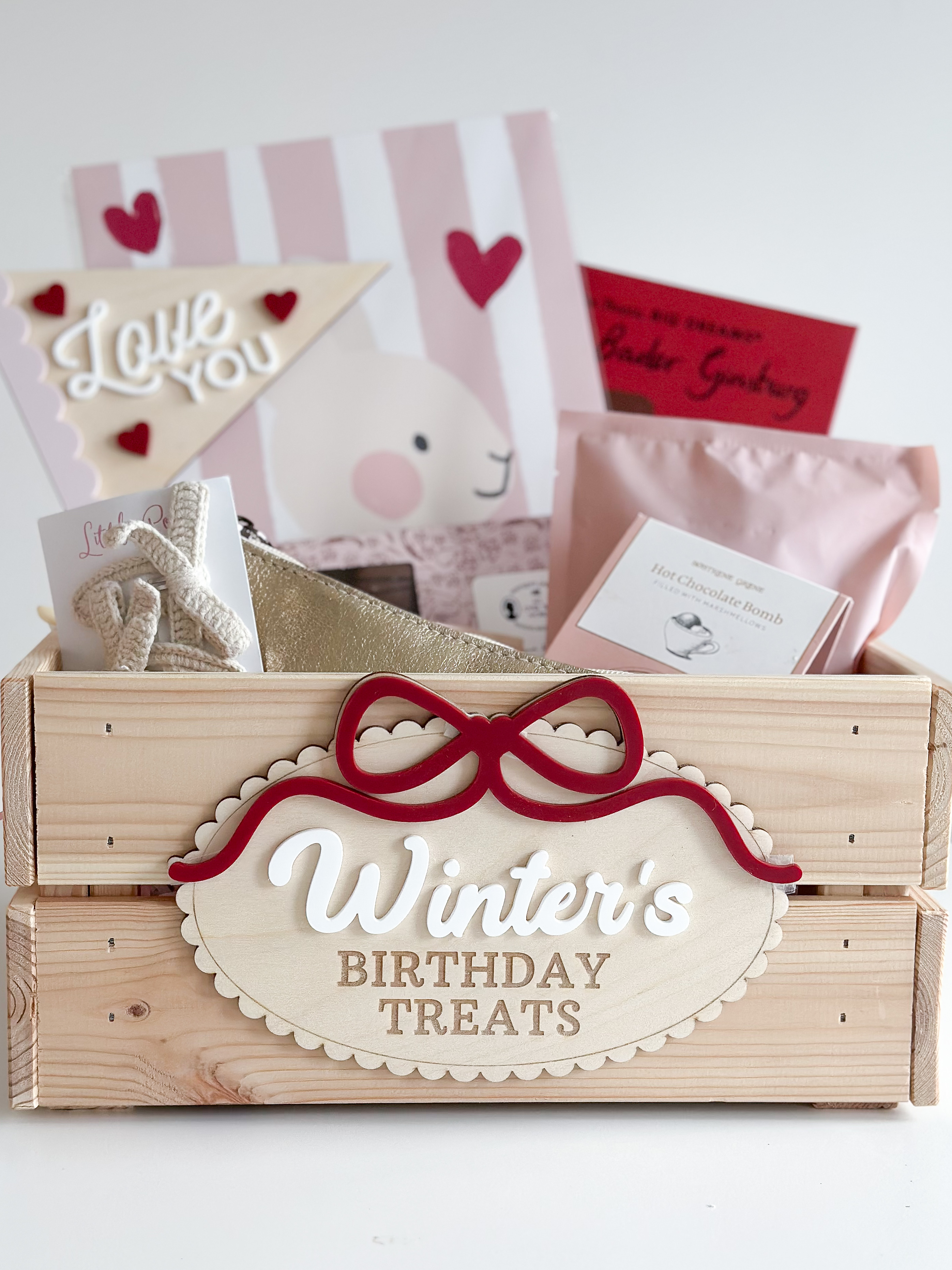 Interchangeable Personalised Birthday Crate