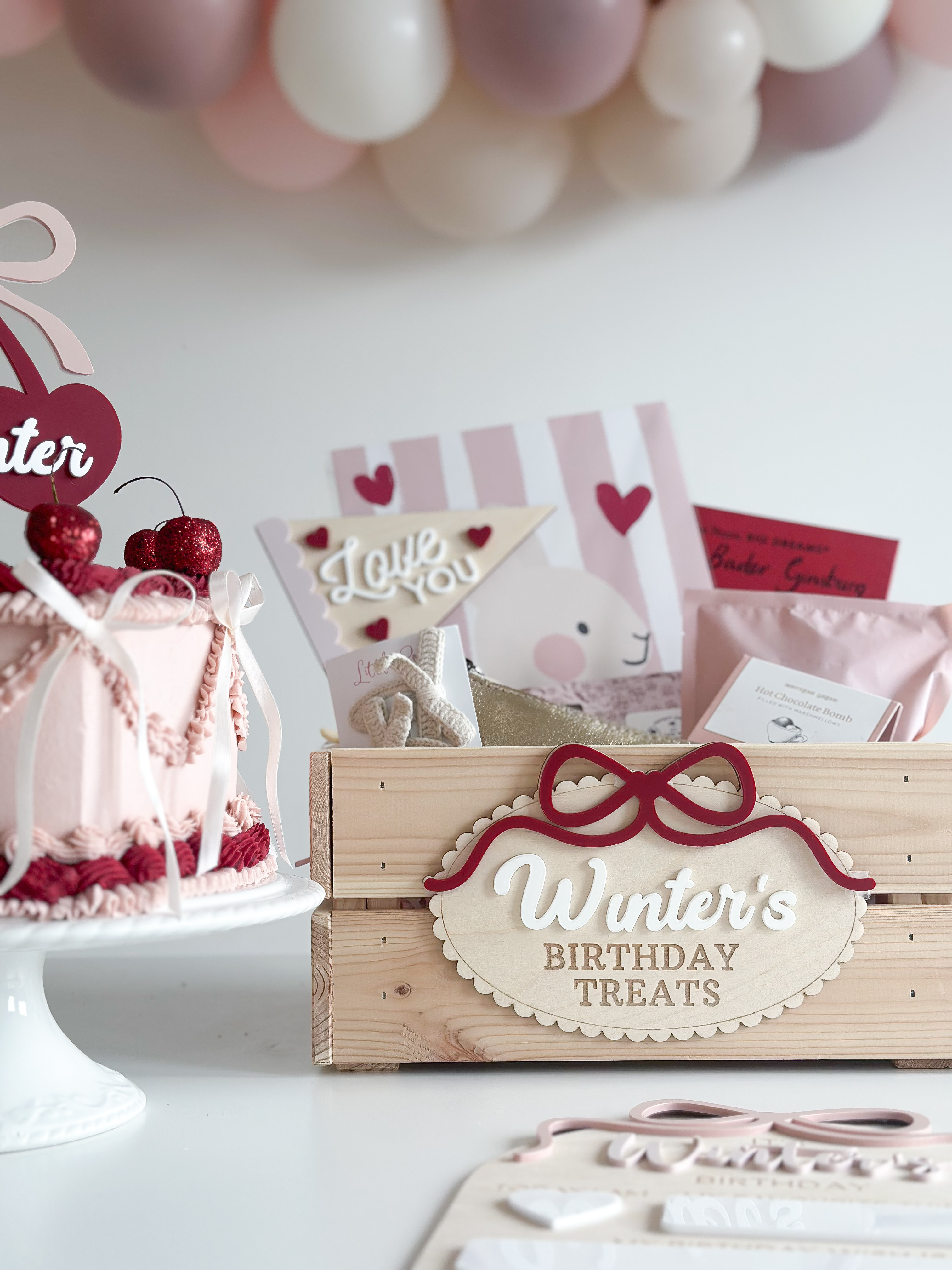 Interchangeable Personalised Birthday Crate alternate view