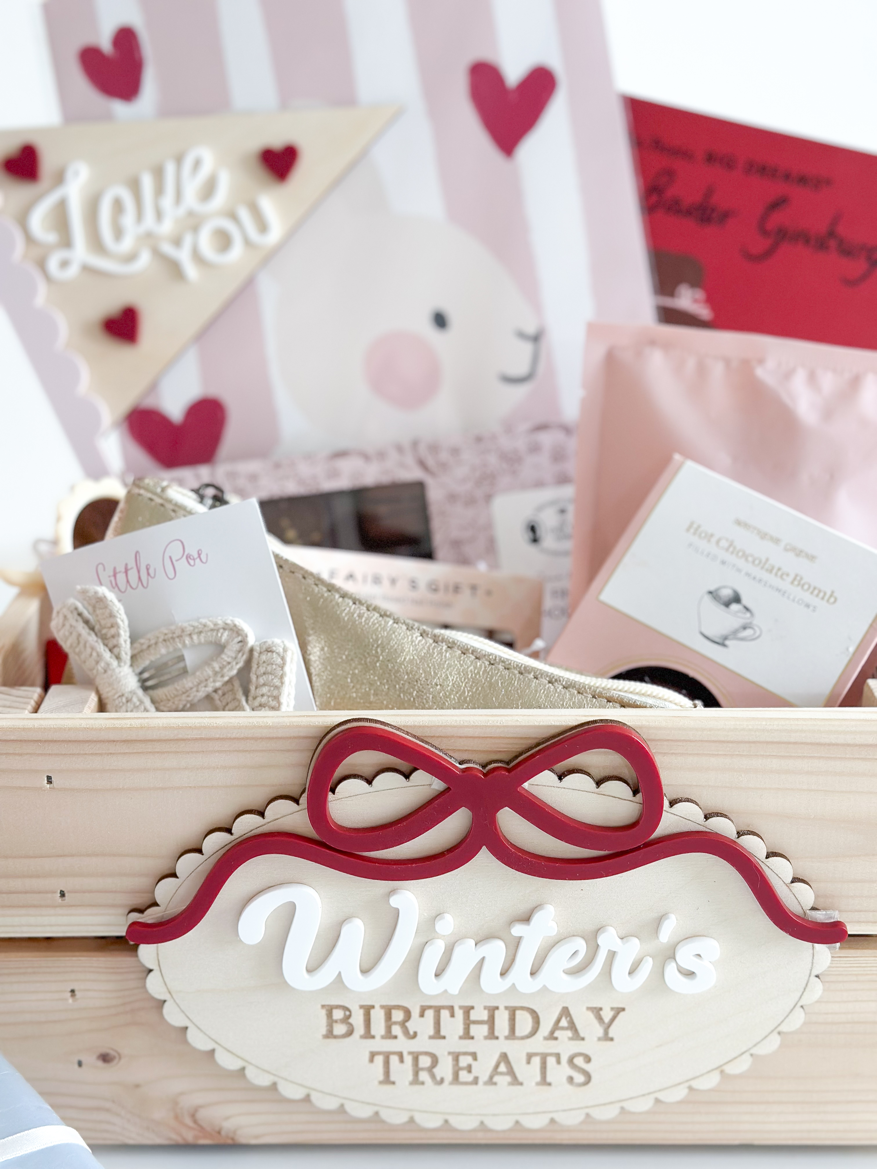 Interchangeable Personalised Birthday Crate image 3