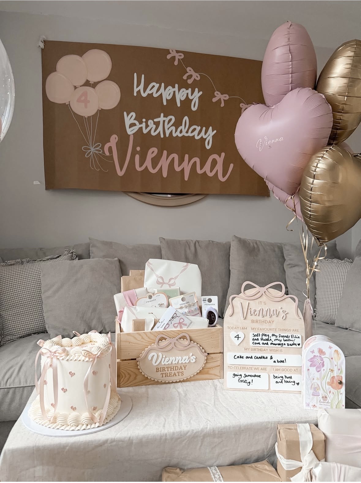 Interchangeable Personalised Birthday Crate image 4