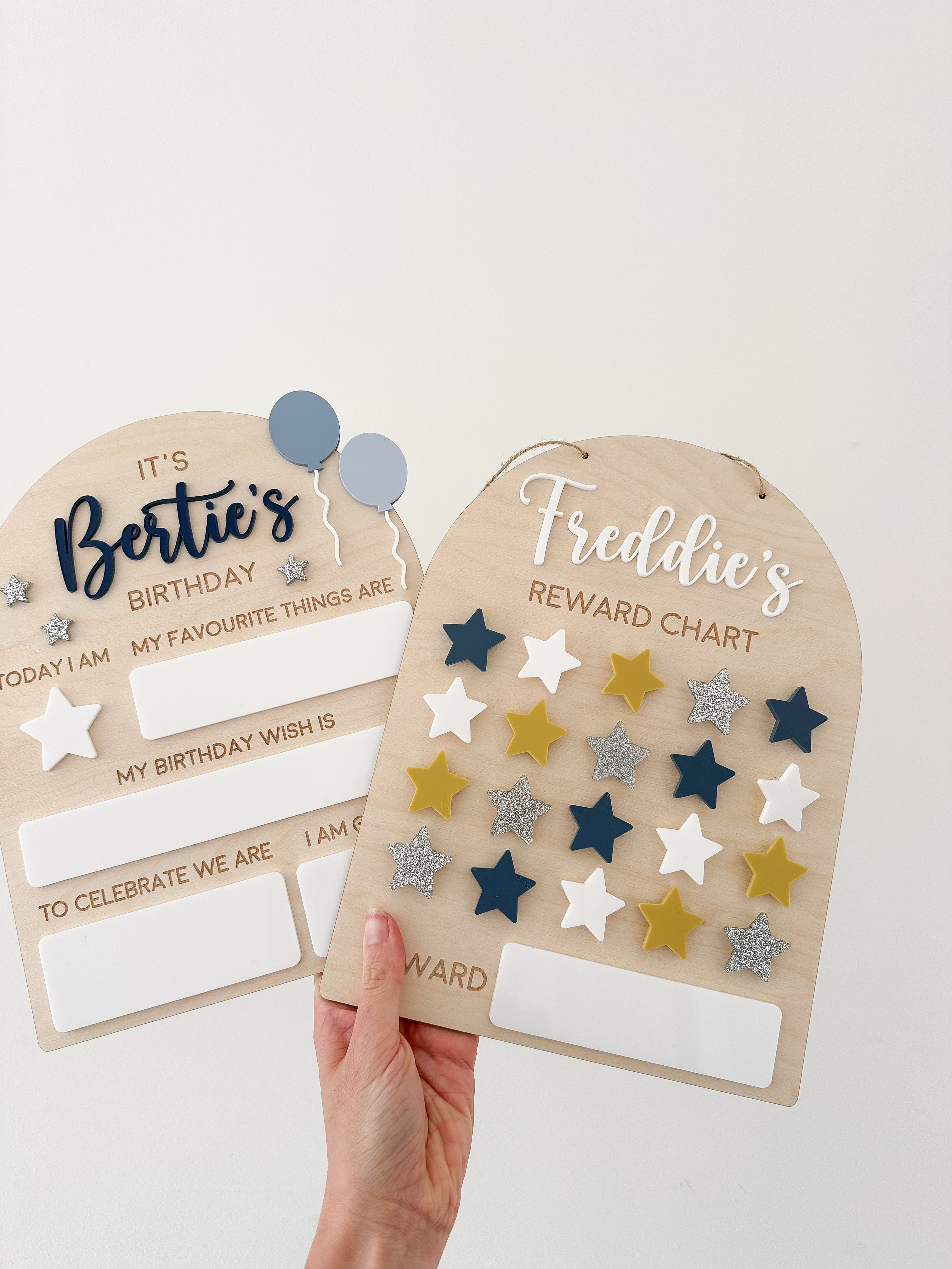 Personalised Dry Erase Balloon Birthday Board/ Reusable wooden birthday board / birthday photo prop image 5