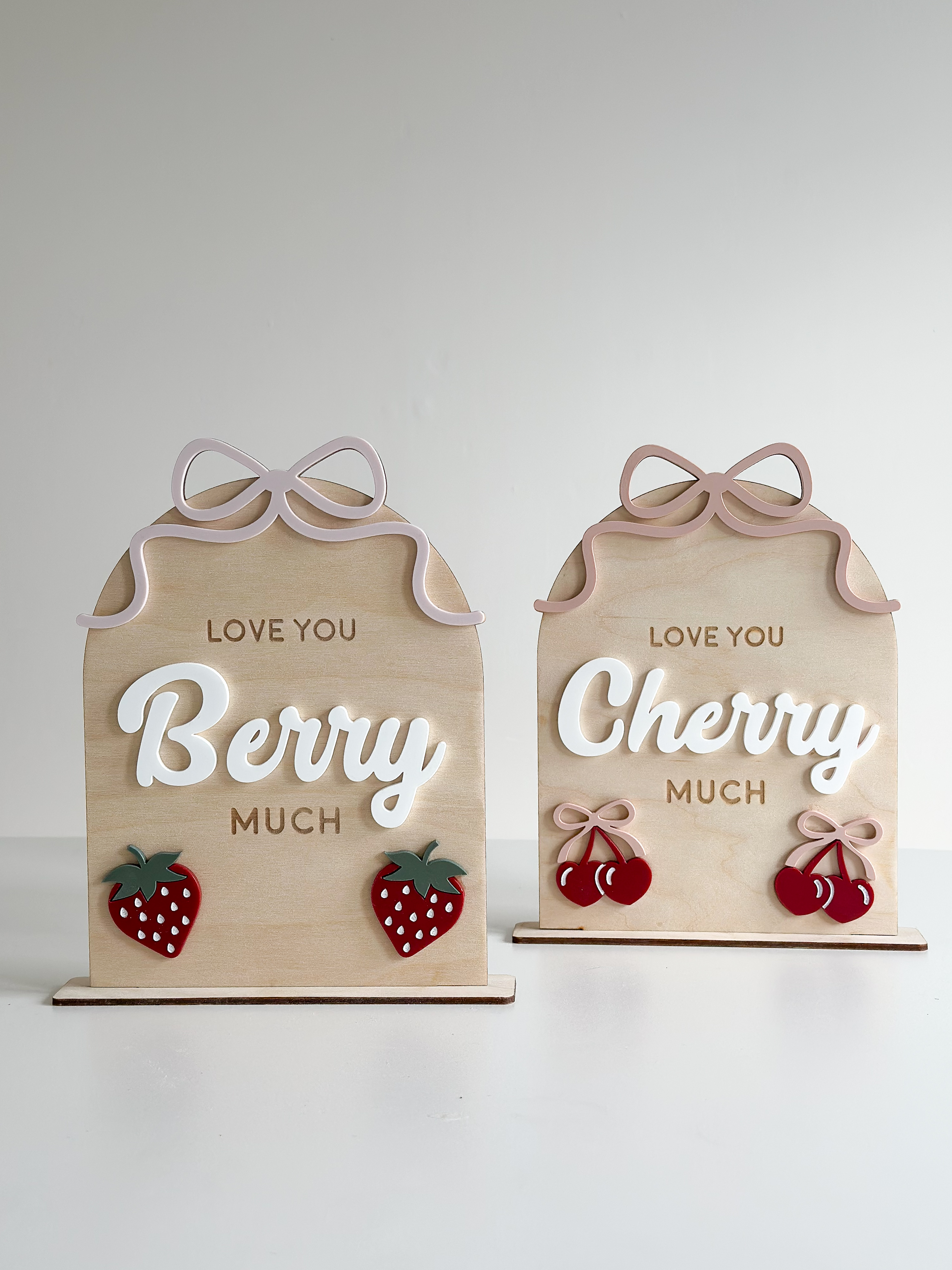 Love you Berry Much Strawberry Birthday Sign image 3