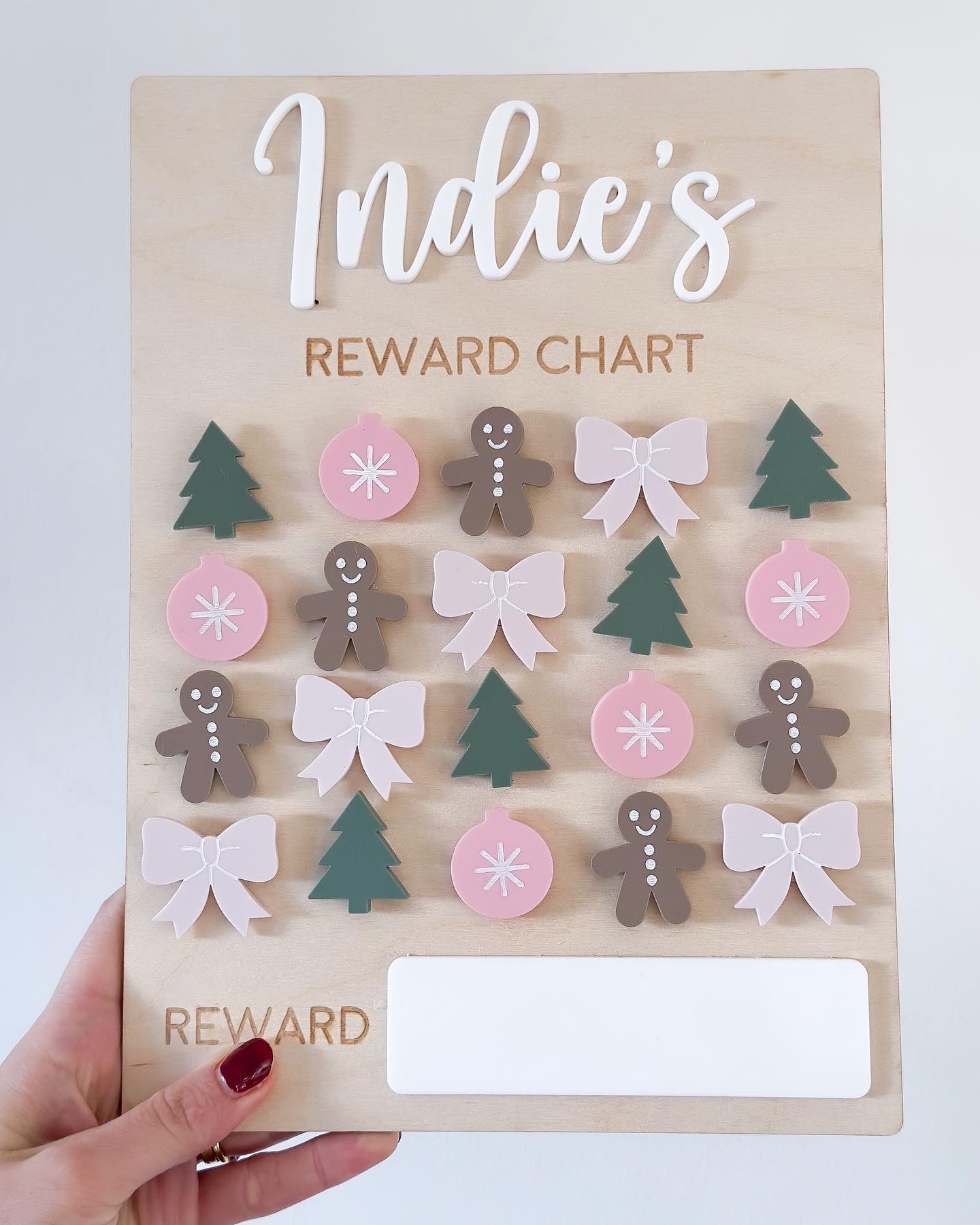 Personalised Interchangeable Festive Reward Chart image 3
