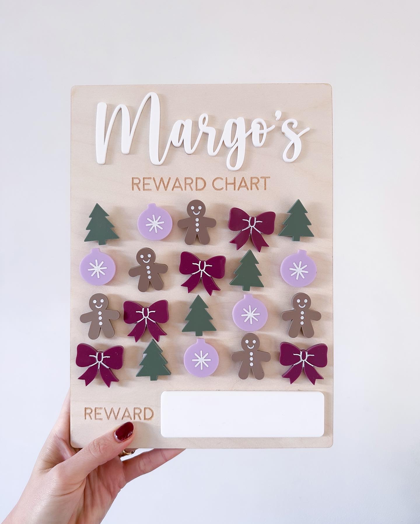 Personalised Interchangeable Festive Reward Chart image 5