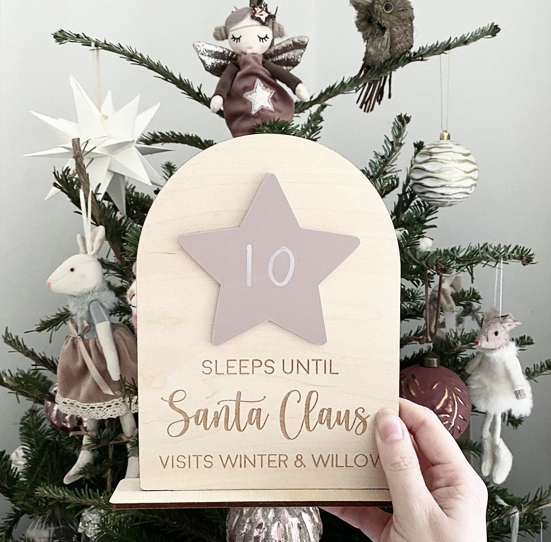 Personalised Christmas Countdown Sign image 3