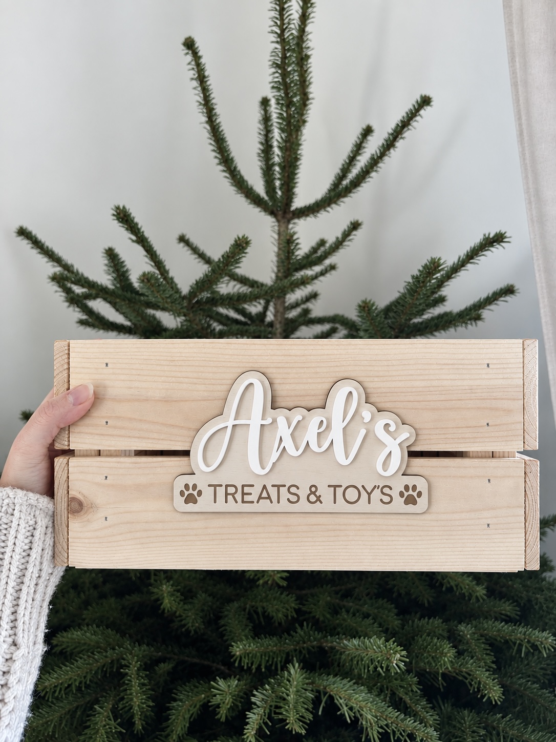 Personalised Pet Crate Storage Label alternate view