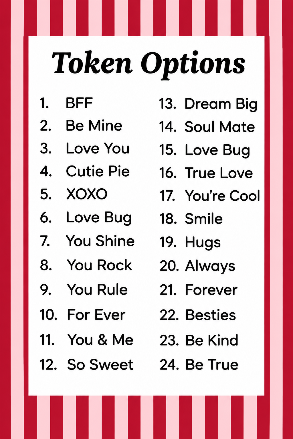 Extra Valentine Shapes for Reward Chart/ Tik Tak Toe image 8