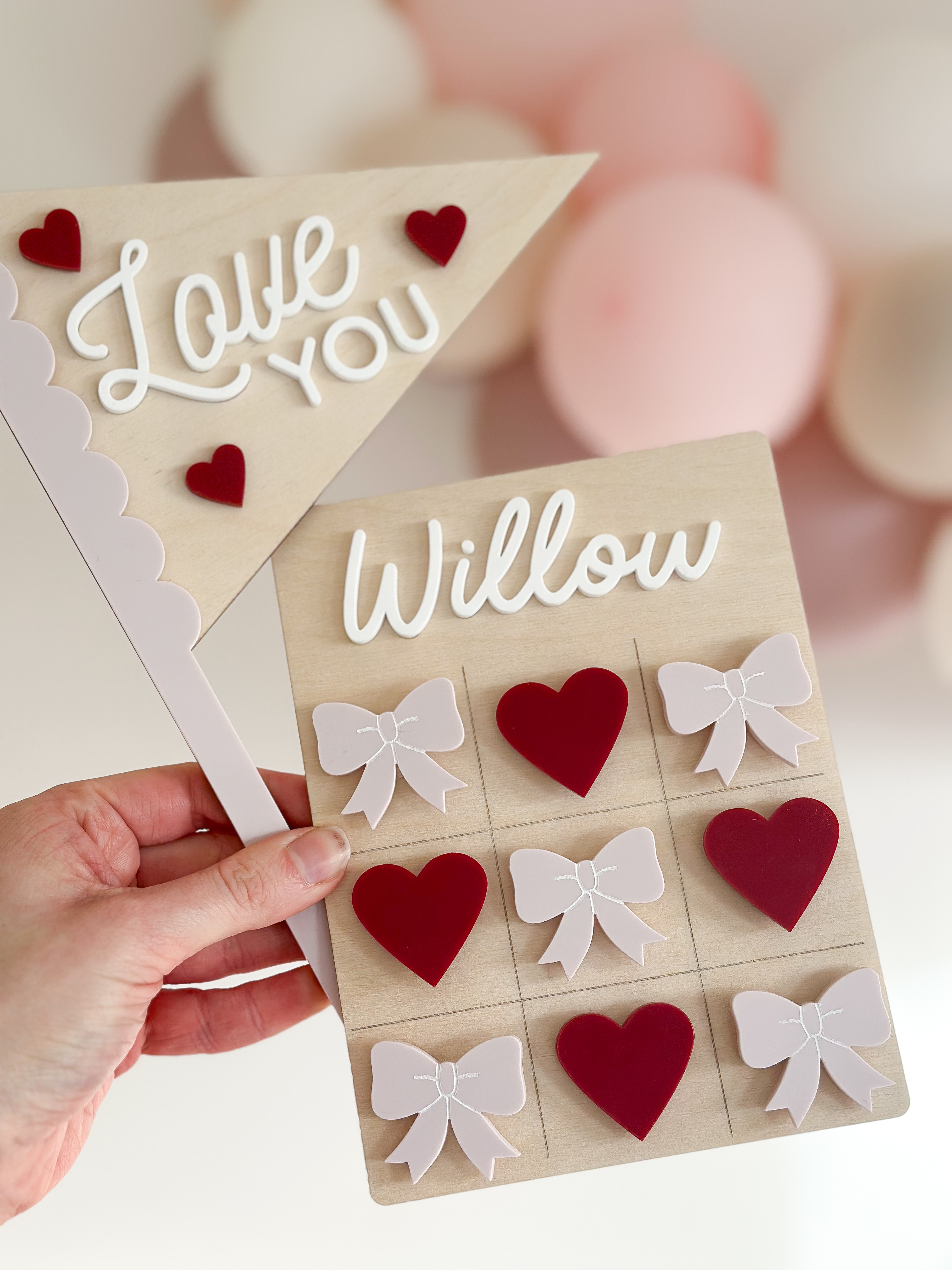 Love You Pennant Flag image 5