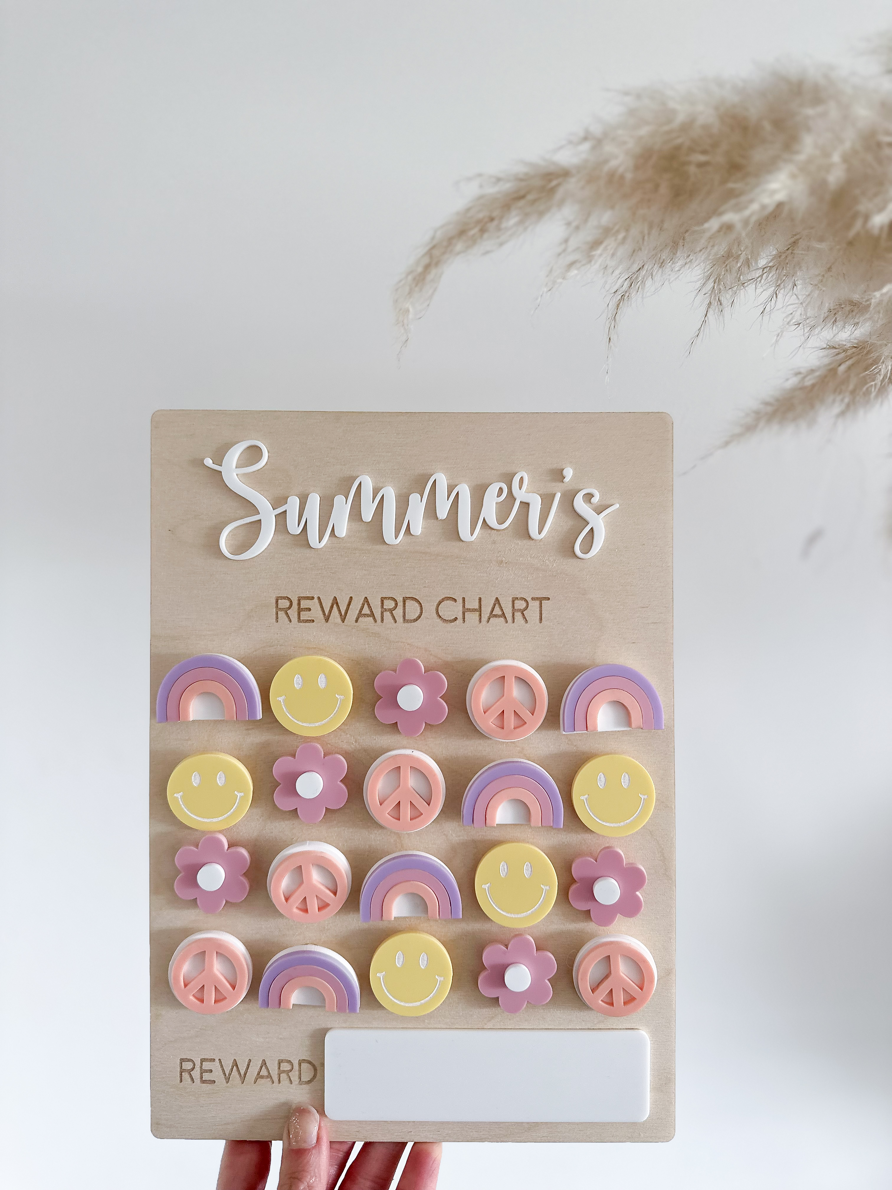 Personalised Interchangeable Groovy Shapes Reward Chart image 3