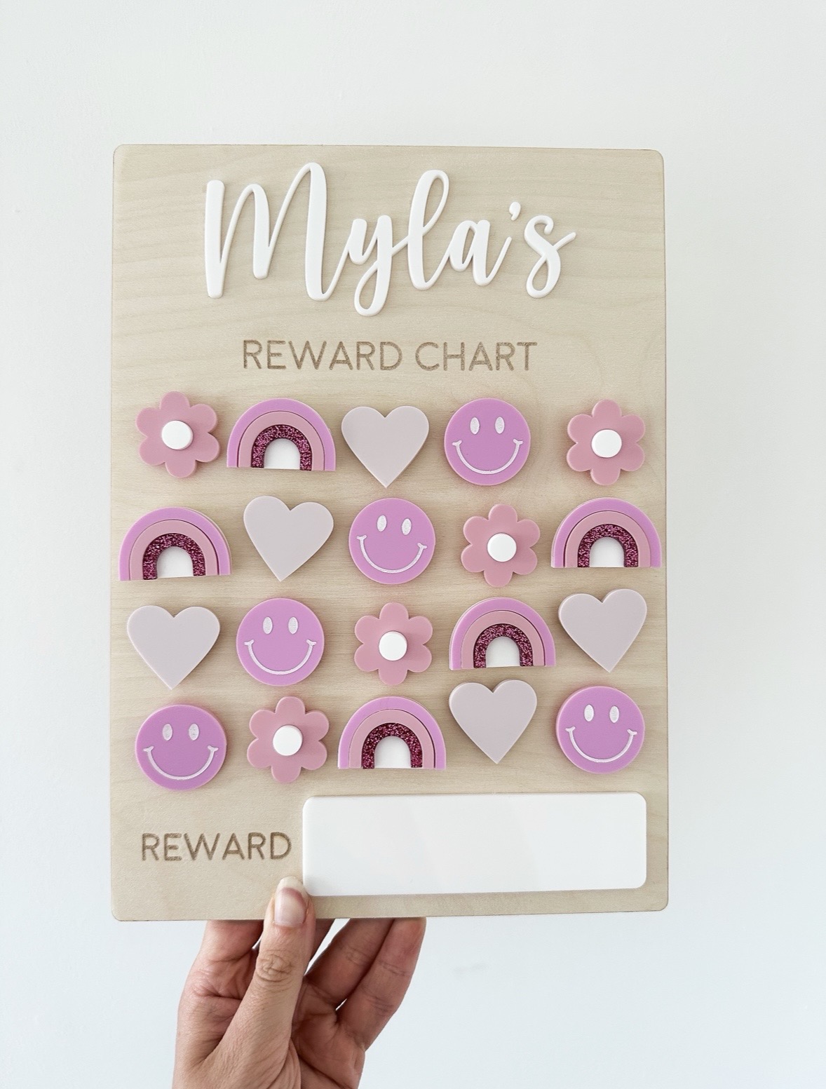 Personalised Interchangeable Groovy Shapes Reward Chart image 5